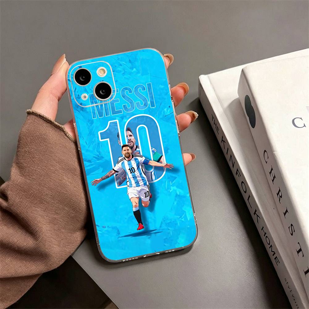Чехол для телефона Лионель Месси Для iPhone17,16,15,14,13,12,11 Plus,Pro Max Мягкий прозрачный чехол