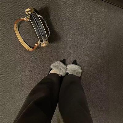 Туфли на высоком каблуке с острым французским носком, женские, осень 2025, новый темперамент, тонкий каблук, универсальная верхняя одежда, сумка, полутапочки