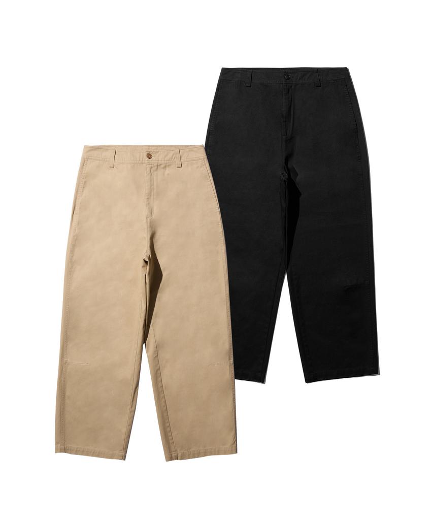 DISCUS ATHLETIC [2Colors] Curved Chino Pants