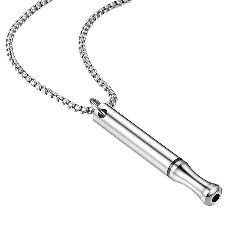 Ожерелье из нержавеющей стали для осознанного дыхания для женщин и мужчин, кулон для снятия тревоги и стресса, средство для медитации для облегчения панических атак