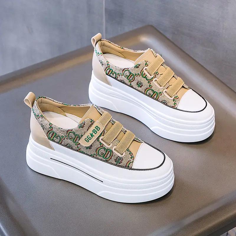 Спортивная женская обувь корейские спортивные высокие на платформе тенденции 2024 кроссовки обувь для женщин удобные и элегантные качественные AH