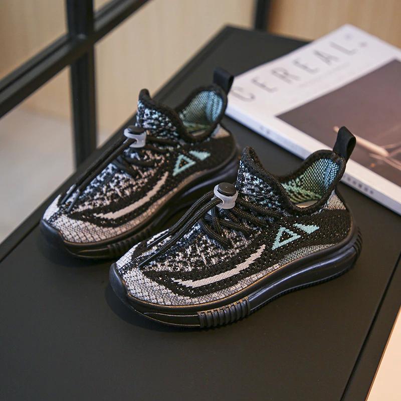 Детские кроссовки для бега Дышащие Легкие Мягкие Нескользящие Повседневные Удобные Для ходьбы Мальчики Девочки Повседневная обувь Одинарная сетка