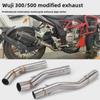 Stainless Steel Middle Section Exhaust for 300AC/300R/300RR/500 Motorcycles