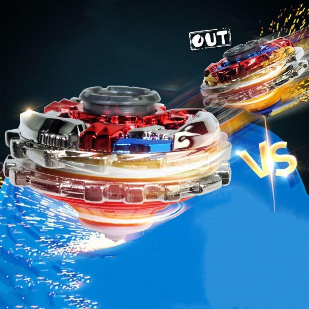 С пусковой установкой Гироскоп Игрушки Двухслойный волчок Игрушки для улицы Металлический гироскоп Игрушка для мальчиков и девочек