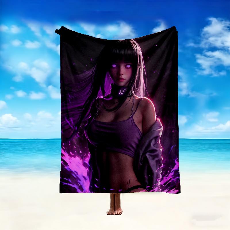 1pc naruto Blanket, Cozy Valentine's Day Blanket, Multi-functional Nap Blanket Available Throughout the Four Seasons