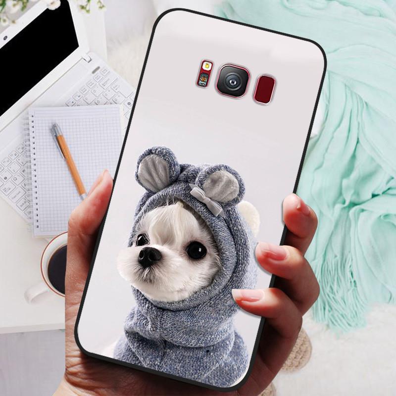Чехол для Samsung Galaxy S8 Plus, ТПУ Силикон, Ударопрочный, Чехол-Кот для Телефона Samsung Galaxy S8 S 8 Plus, Funda S8Plus, Мягкий Мультяшный