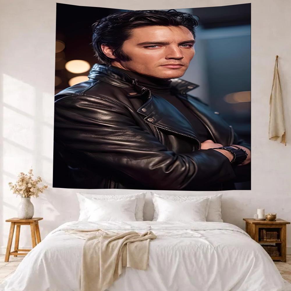 Elvis Wall Decor Tapestry Art For Pet Memorial Birthdaywedding Party Backdrop Family Gift