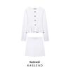Spring 2025 Women's European & American Style Cardigan with Short Skirt and Midi Skirt Set
