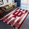 Name Custom Indiana Hoosiers football Carpet Rug for Living Room Bedroom Home Sofa Decoration,Kids play Non-slip Floor Mat