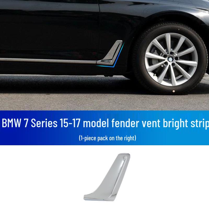 BMW Fender & Bumper Decorative Strips: 730Li Side Vents, 740Li Fog Light, 750L Front & Rear.
