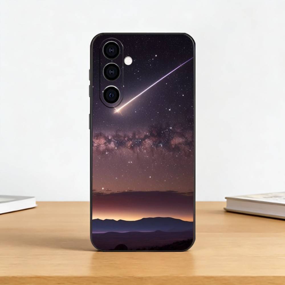 Чехол для телефона Space For Galaxy U-Universe для Samsung Galaxy A73, A72, A71, A70, A53, A52, A51, Других. Мягкий черный чехол