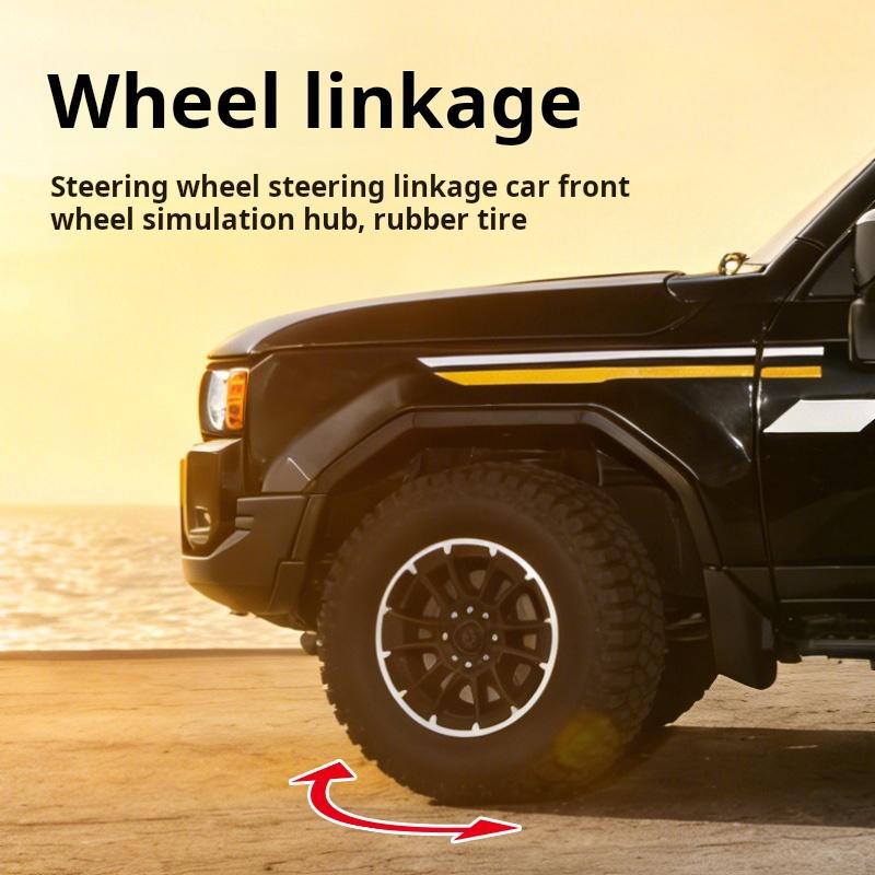 ksgzm1 1:24 Large Toyota Prado Off-Road Vehicle Simulation Alloy Car Model Children's Toy Car Boys SUV Collection Decoration Gifts