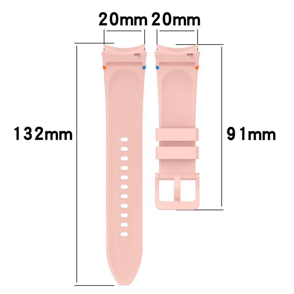 Soft Silicone Strap for Samsung Galaxy Watch 4 5 6 7 44mm 40mm/6 Classic 4mm 43mm Wristband Watch 5 Pro 45mm/4 Classic 46mm 42mm
