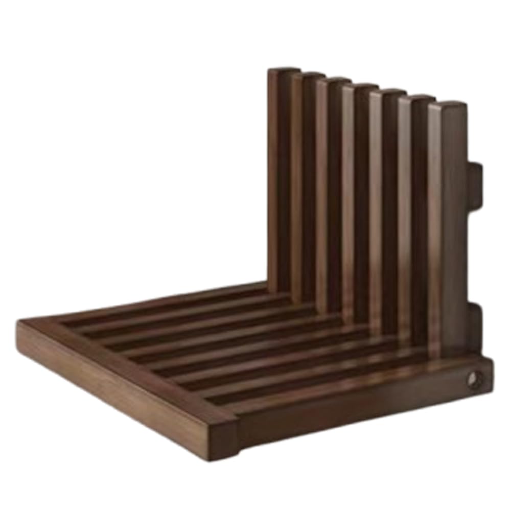 Складное кресло Asdays для прихожей для пожилых людей, водонепроницаемое, скамейка для душа, подставка для ног (Темно коричневый)