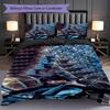 1PC Wednesday pattern Bedding Quilt Set Quilt Cover Pillowcase Home Decoration Birthday Gift (1 * duvet cover + 2 * pillowcase, without core)