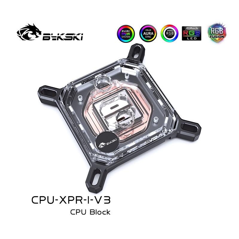 Bykski CPU Water Block Use for INTEL LGA1700/1200115X/2011/2066 AM4/AM5Cooler Radiator SYNC/CPU-XPR-I/M-V3