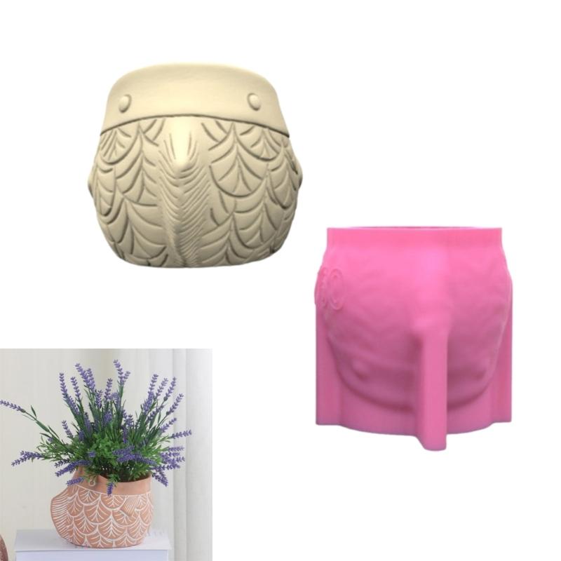 Silicone Vase Molds Flower Jar Mold Fish Shape Unique Flowerpot Molds Succulent Vase Moulds for Hand-Making Craft