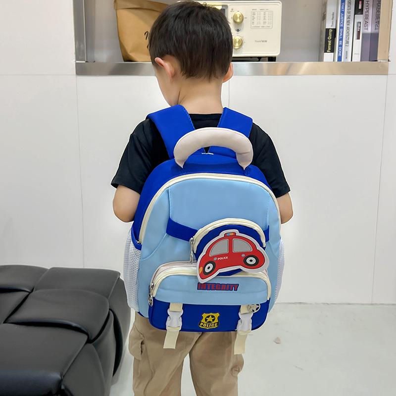 Kindergarten Pupils Schoolbag Cartoon Cute Hot Air Balloon Boys And Girls Backpack Children'S Backpack Tide