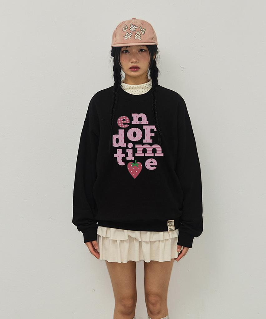 GRAVER [Unisex] Berry End Of Time Sweatshirt_3Color