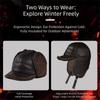 Высококачественная мужская шапка-ушанка из ПУ-кожи, ветрозащитная, утолщенная, для пожилых, для улицы, теплая, с защитой ушей, осень-зима