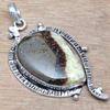 Necklace Septerian Jasper Gemstone Handmade Jewelry 2.25"