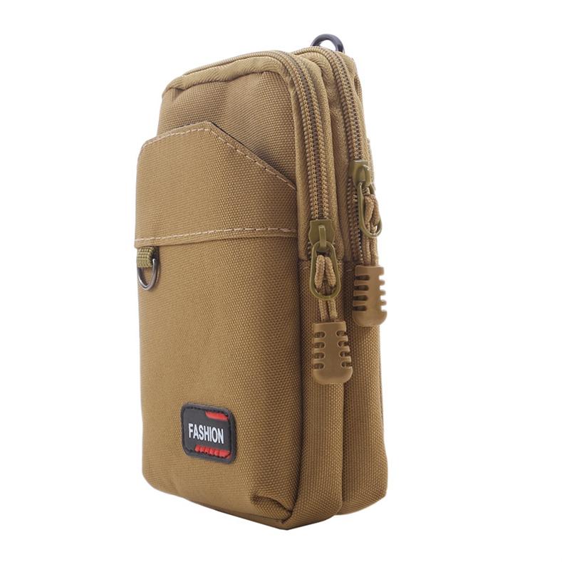 Vertical Single/Double-Layer Mountaineering Buckle Waterproof Belt Waist Bag Outdoor Running Mobile Phone Bag For Men