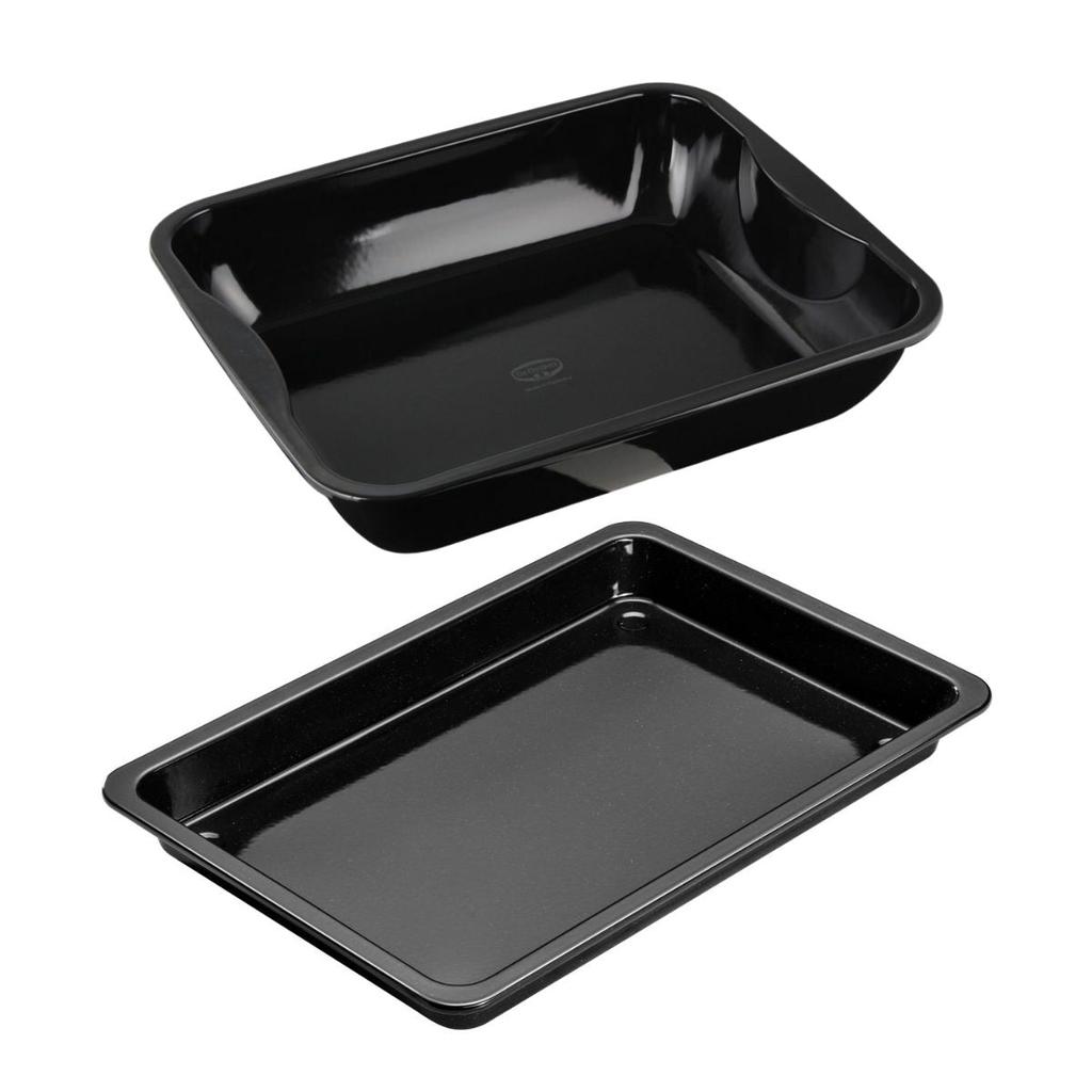 High Edge Oven Dish 40 X 34 Cm and Baking Tray 42 X 29 Cm Dr. Oetker Back-Idee Kreativ Ref.