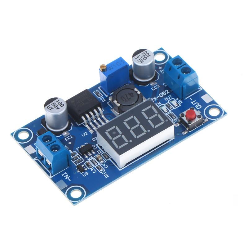 LM2596 DC DC Step Down Converter LED Display Voltage Regulator Low Ripple Volt Meter for Communication Equipment Maintenance