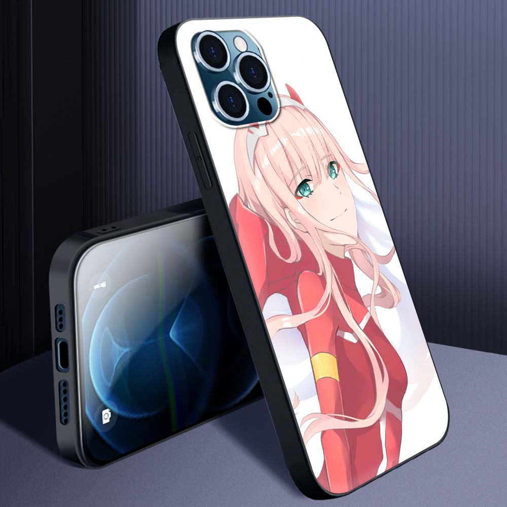 02 Zero Two Anime Darling In The Franxx Case for iPhone 13 14 11 12 Pro Max 7 8 Plus SE X XR XS Max Silicone Cover Phone Cases