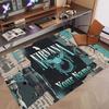 Custom Rug Nirvana Pattern Print Name Text Soft Non‑Slip Floor Carpet for Home Indoor Decoration