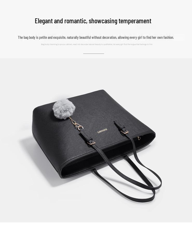 2025 Fall/Winter Women's Embossed Large Handbag - European & American Fashion, Shoulder/Crossbody