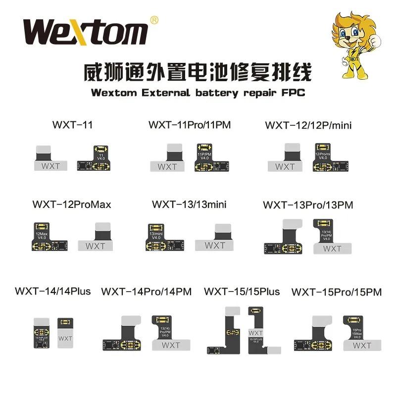 Wextom Tag-on External Battery Repair Flex Cable Programmer for IPhone 11-15 Pro Max Battery Read Write Repair Tool