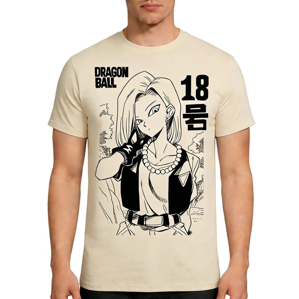 Dragon Ball 2026 Новая Горячая Мода Летняя Винтажная Аниме Футболка Мужская Чистый Хлопок Повседневная Свободная Спортивная Ежедневная Версия Стиль Y2K