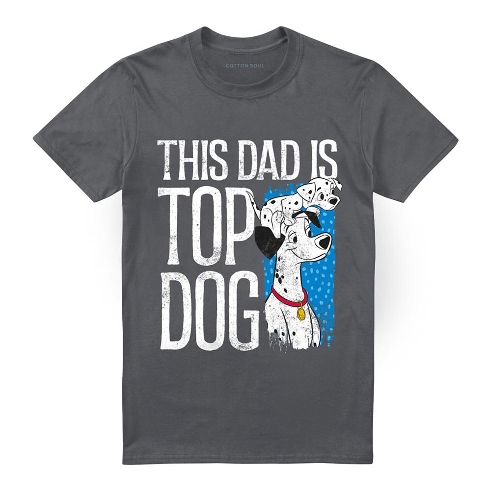 101 Dalmatians Unisex Adult This Dad Is Top Dog T-Shirt