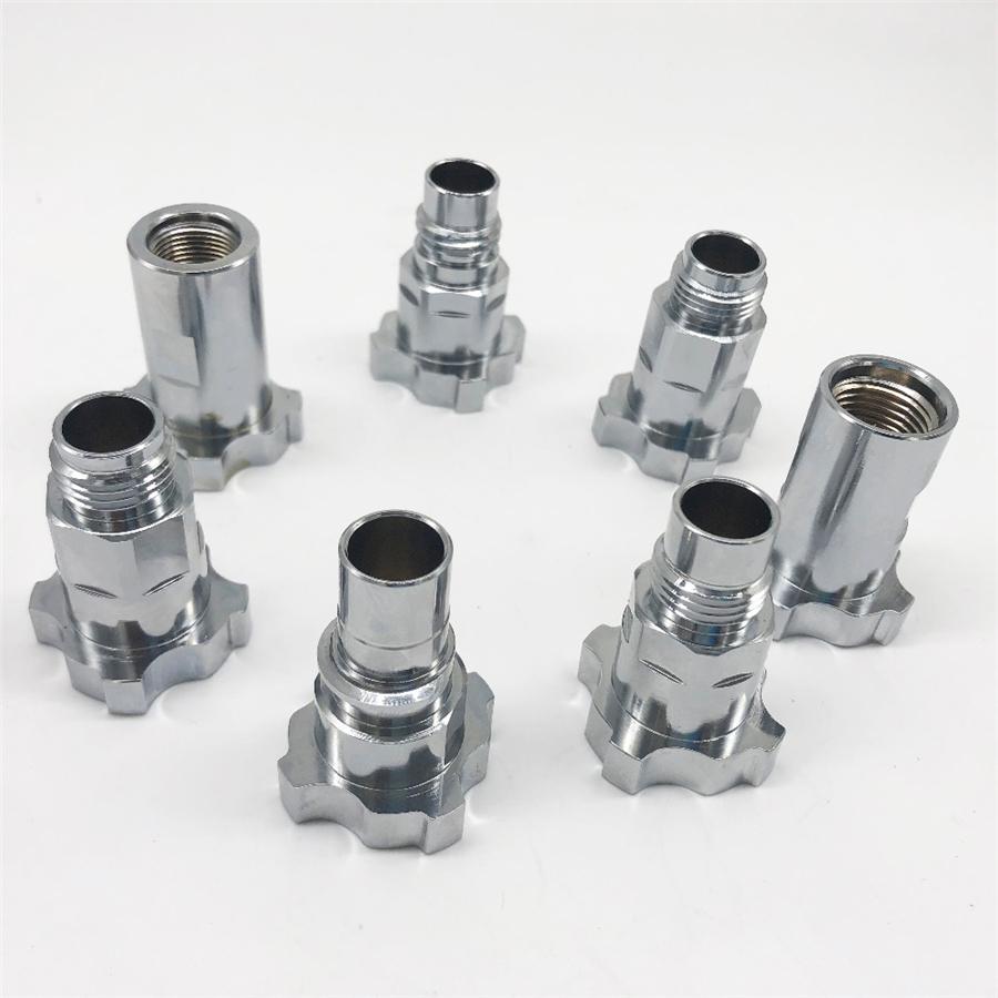 Адаптер-переходник для краскопульта, адаптер для чашки краскопульта, соединения для бачка 16X1.5 Наружная резьба для одноразового мерного стакана краскопульта, медь