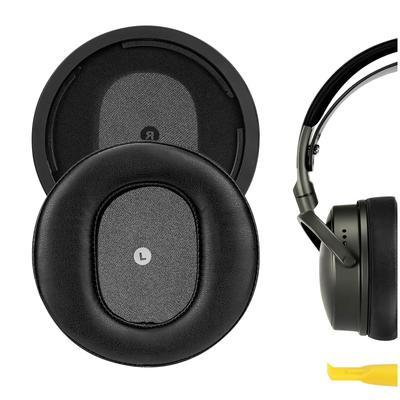Geekria QuickFit Совместимые амбушюры для беспроводных наушников Audeze Maxwell, амбушюры-чашки из протеиновой кожи, ухо/ухо (черный)