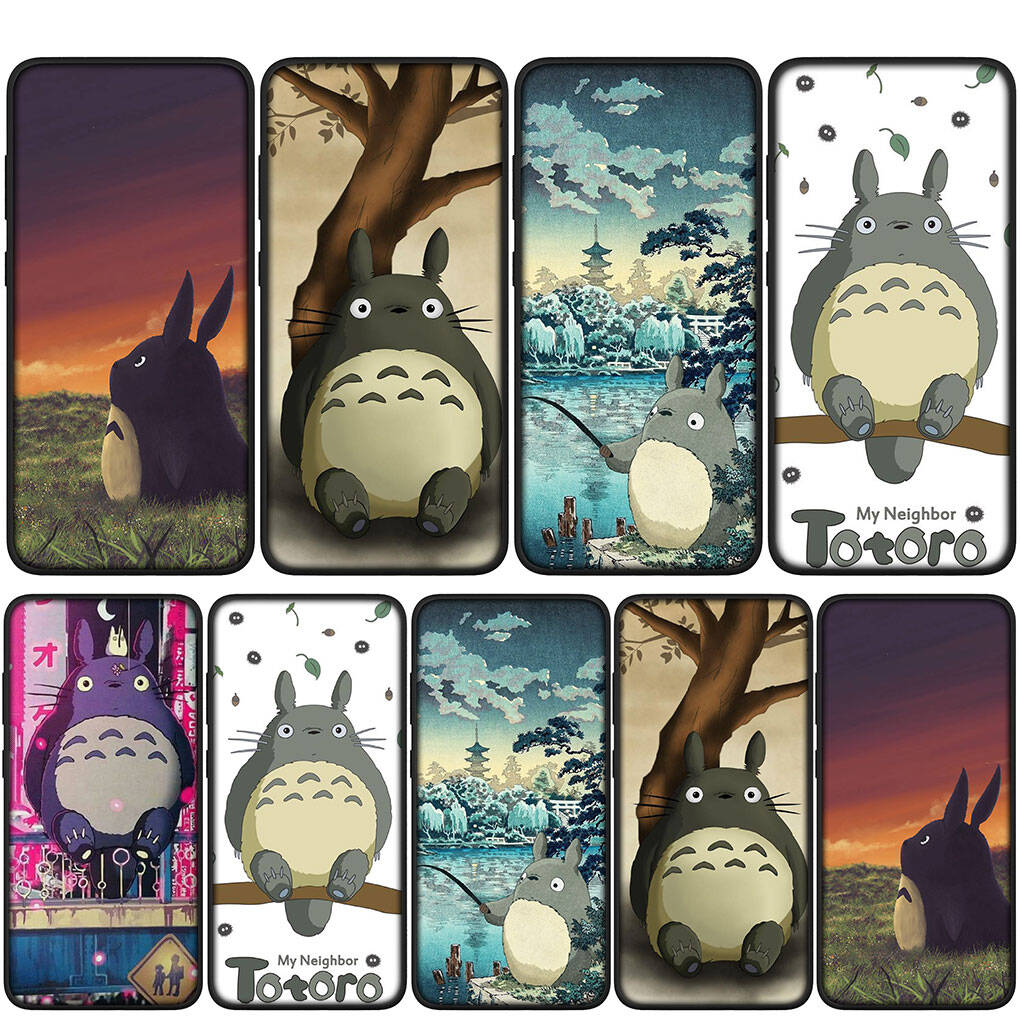 Чехол для iPhone 17 16 15 Xiaomi Poco Redmi Note 14 13 12 11 Pro Max 9 16e Samsung Galaxy S25 S24 S23 A05 A56OPPO Huawei Аниме Тоторо Чехол для телефона