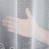 VIOLETTA - Ready-made jacquard curtain with a straight hem - 300x250 cm - white