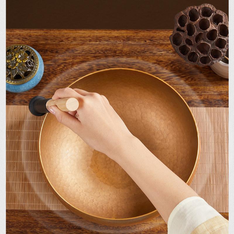 Тибетский звук бонсай медная чаша поющая чаша лечебный инструмент набор для медитации антикварный декор кованое медное украшение