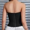 2025 Fashion Tube Top with Removable Pads and Fishbone Zipper Waist - Accentuates Body Shape