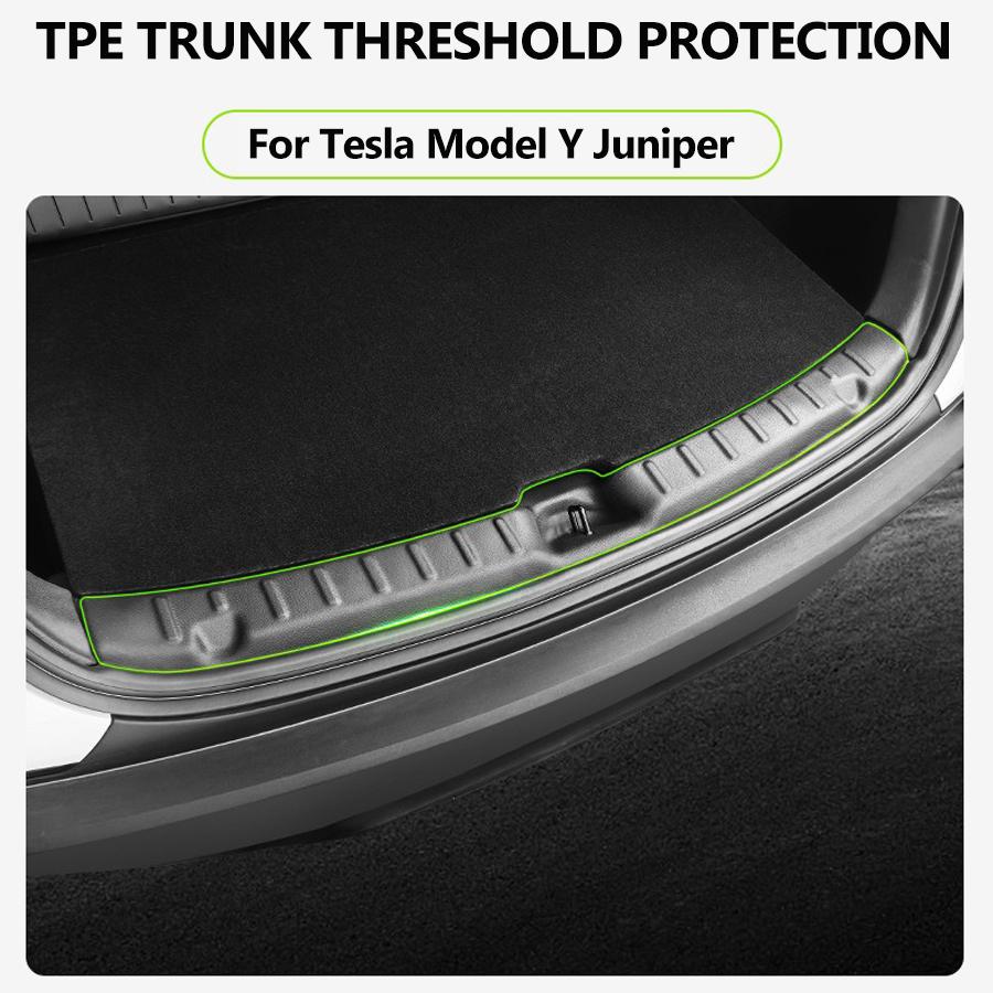Порожек багажника из ТПЭ для Tesla Новой модели YL Модели Y Juniper 2025 2026 Износостойкий Защита от царапин Угловая крышка