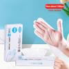 100Pcs Latex Free Gloves Pe Disposable Gloves Transparent Non-Slip Acid Work Safety Food Grade Household Cleaning Gloves
