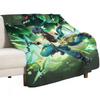 Kinich Genshin Splash Art Throw Blanket Shaggy Soft Plush Plaid Large Winter beds Blankets