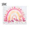 Reusable Window Decal Rainbow Suncatcher Cling, Colorful Prismatic Flowers Anti-Collision Sticker, Non-damaging Sticker Static Glass Door for