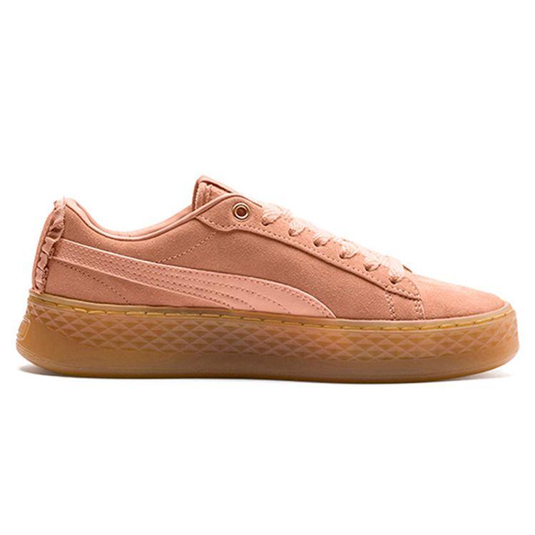 Puma Кроссовки на платформе с оборками в ретро-стиле, низкие, женские, коралловые 366928-02