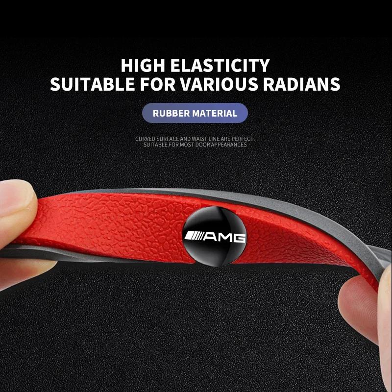 Car Sticker 4Pcs Car Door Bumper Rubber Anti-collision Stickers For Mercedes Benz AMG W206 W204 W205 W212 W213 W221 W222 W223 W2
