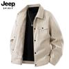 JEEP SPIRIT Men's Corduroy Casual Loose Fit Jacket