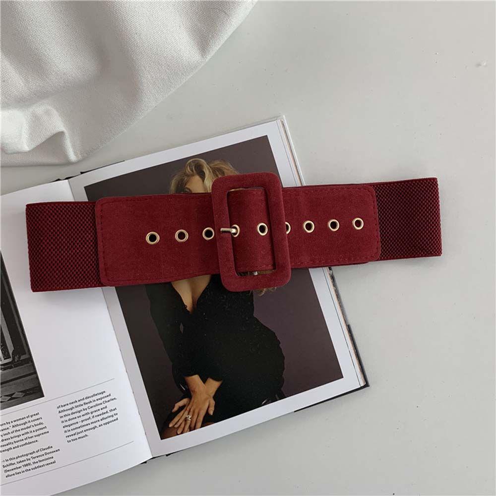 Strap Wide Waistband Dress Decoration Female Waist Strap Women Belt Elastic Waist Belt Cummerbunds