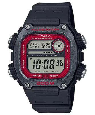 Стандартные цифровые часы Black x Red Overseas Model [Casio] DW-291H-1BV мужские [Товар]