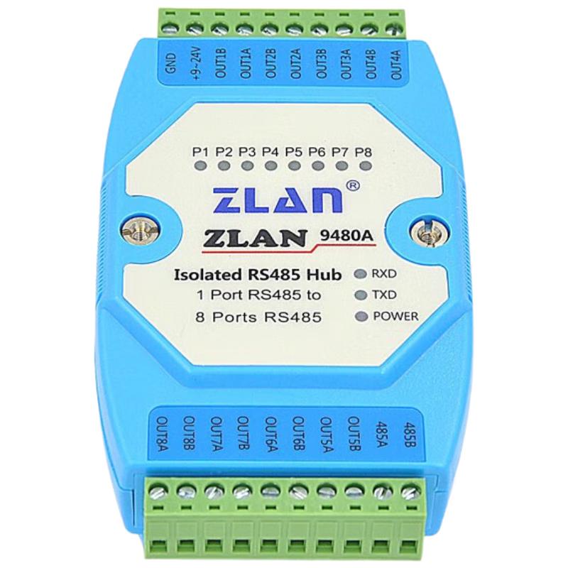 ZLAN RS485/RS232 Industrial Hub Repeater Isolator